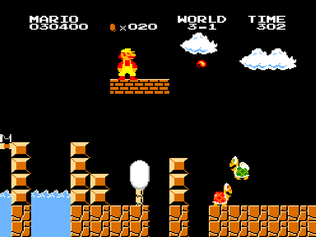 Vs. Super Mario Bros. (set SM4-4 E) Screenshot 1